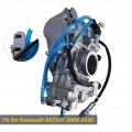 Svkzgfz Carburetor For Kawasaki Kx250f 2004-2010 Fcr Mx 38mm Carb With Air Fuel Mixture Screw Blue