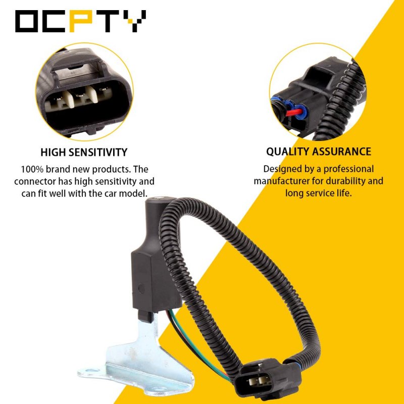 2 Piece Engine Crankshaft Position Sensor For 1997 1998 Dodge B1500 B2500 B3500 And 2003 Dakota Flange Mount Replacement