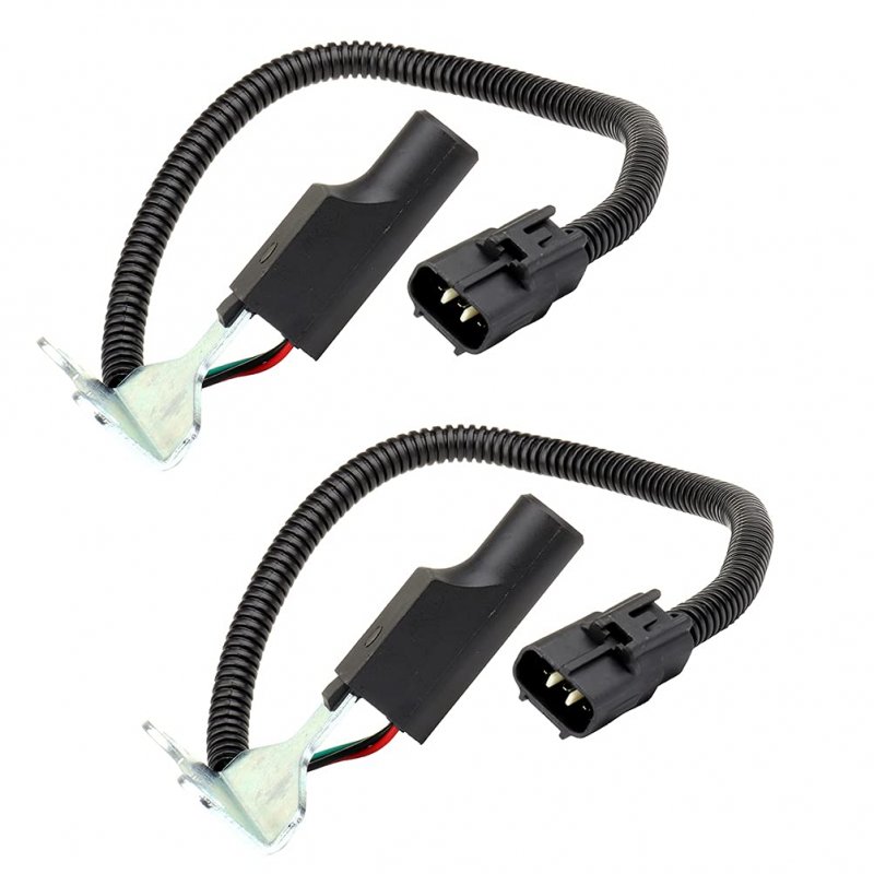 2 Piece Engine Crankshaft Position Sensor For 1997 1998 Dodge B1500 B2500 B3500 And 2003 Dakota Flange Mount Replacement