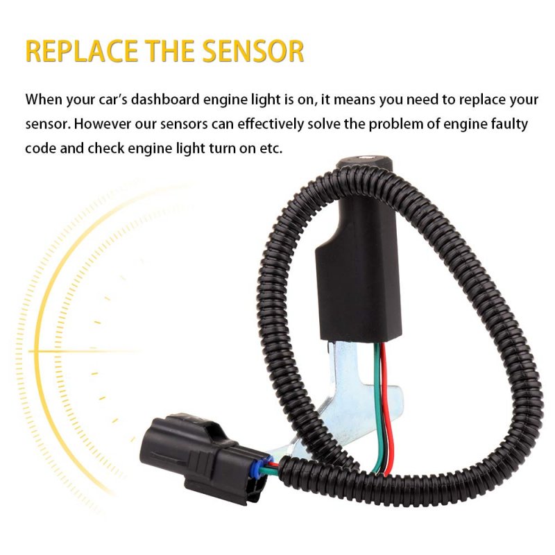 2 Piece Engine Crankshaft Position Sensor For 1997 1998 Dodge B1500 B2500 B3500 And 2003 Dakota Flange Mount Replacement