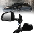 Dasbecan Side Rear View Mirror For 2020-2024 Tesla Model Y Anti-glare Glass With Memory Power Heated Left Driver Folding 