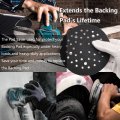 2 Pack 5 In 8 Hole Hook And Loop Pad Saver For Random Orbital Sanders Multi Backing Protector Abrasive Net Heavy Duty
