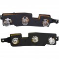 Chevy C1500 1988-1999 Tail Light Connector Plate Driver And Passenger Side Pair Rear Plastic Replacement For Gm2806101 