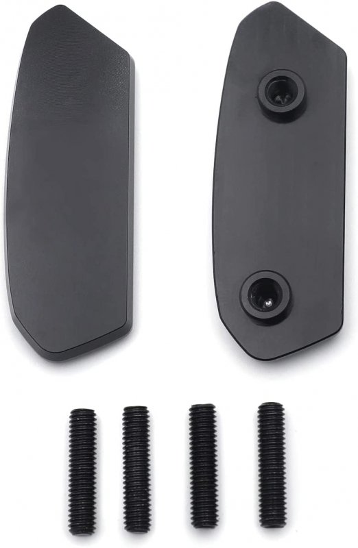 Classic Black Mirror Block Off Base Plates For 2017-2021 Suzuk Gsx-r 1000 P N Mt222-019a-nologo-bk