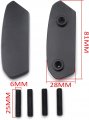 Classic Black Mirror Block Off Base Plates For 2017-2021 Suzuk Gsx-r 1000 P N Mt222-019a-nologo-bk