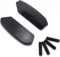 Classic Black Mirror Block Off Base Plates For 2017-2021 Suzuk Gsx-r 1000 P N Mt222-019a-nologo-bk