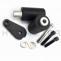 Httmt Mt219-025- No Cut Frame Slider Protector Compatible With 2003-2005 Yzf R6 2006-2009 R6s Black