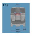 Autobahn88 Under Bumper Cover Metal Clip Compatible With Ford Oem W707760s301 Pack Of 10