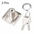 Uxcell Drawer Cabinet Lock 18mm Diameter 22mm Length Cylinder Desk Keyed Different 2pcs