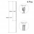 Uxcell Hss High Speed Steel Extra Long Twist Drill Bits 3 5mm Diameter 160mm Length For Hardened Metal Woodwork Plastic