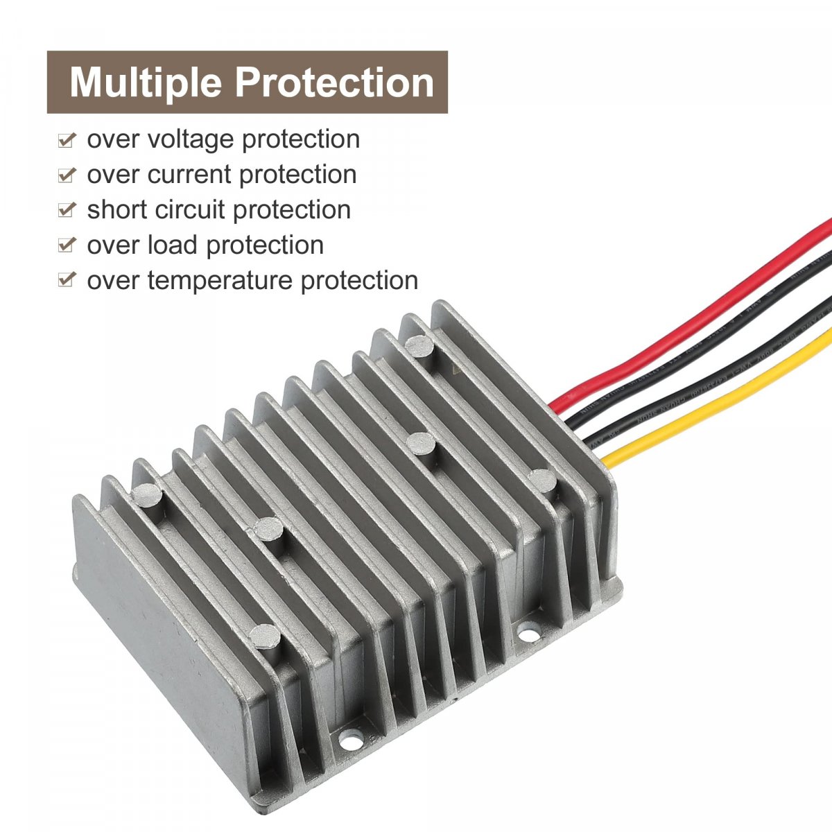 8v 40v To 13 25a Reducer Automatic Buck Boost Step Down Up Regulator Module Transformer Universal For Golf Cart Scooters