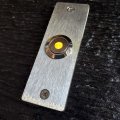 Stainless Steel Narrow Doorbell 1 X 3 With Led Button Yellow Dot 