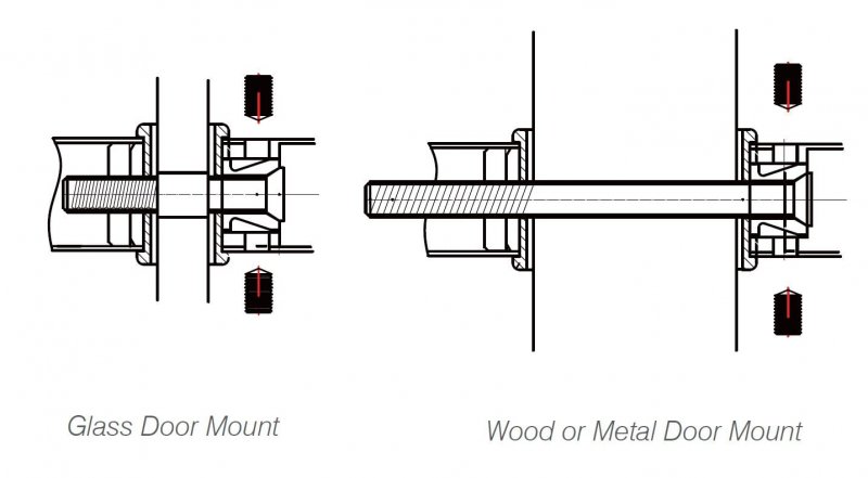 Rockwell Security 10 Inline Back To Tempered Glass Mount Commercial Swing Door Pull Handle In Polished Stainless Finish