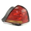 Tail Light Passenger Side For Ford Crown Victoria 1998 1999 2000 2001 2002 2003 Red And Amber 4 Holes Chrome Bezel Fo2801150 