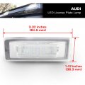 Tt Led License Plate Lights Rear Tag Oem Replacement Number Lamp Assembly For Aud 8n 1999-2006 Xenon White Light Bulbs