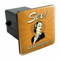 Sex Nice Guys Finish Last Funny Humor Retro Tow Trailer Hitch Cover Plug Insert