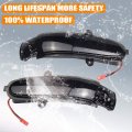 Hacreyatu Car Left Right Rearview Side Mirror Turn Signal Led Repeater Light Lamp For Mercedes Benz C Class W203 S203 Cl203