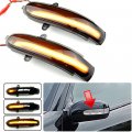 Hacreyatu Car Left Right Rearview Side Mirror Turn Signal Led Repeater Light Lamp For Mercedes Benz C Class W203 S203 Cl203