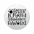 1080 Graphics Foster Is My Second Favorite F Word Key Chain Double Sided Stainless Steel Keychain 