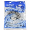 6ft Refrigerator Water Line 2 Pack Braided Stainless Steel Ice Maker Supply Hose 1 4 In Compression X Silver