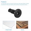 Uxcell Hex Socket Self Tapping Screws 1 4 X 3 410 Stainless Steel Sheet Metal Flat Head Drilling Screw 50pcs Black