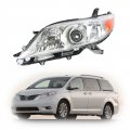 Halogen Headlight Assembly Replacement For 2011 2020 Sienna Driver Side Chrome Housing Projector Lens Front Left Oe 8111008032 