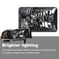 G-plus Headlights Compatible With 1994-2001 Dodge Ram 1500 1994-2002 2500 3500 Replacement Headlight Lamps Clear Lens Black