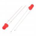 Aexit 100 Pcs Lighting Fixtures And Controls Dc 2 0-2 2v 20ma Bright Led Lamps 3mm Dia Red Light Emitting Diodes