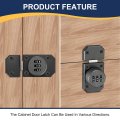 Keyless Combination Cabinet Lock 2 17 X 1 5 Inch Zinc Alloy 3-digit Door Latch Locks For Office Drawer Kitchen Wooden Furniture