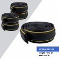 6 5 Feet Heavy Duty Ble Protector Cord Cover 3 Channels A Durable Black Pvc Is Flexible Odor Free Easy To Unroll And Open A