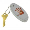 Graphics More Hand Print Football Get A Grip Floating Keychain Oval Foam Fishing Boat Buoy Key Float