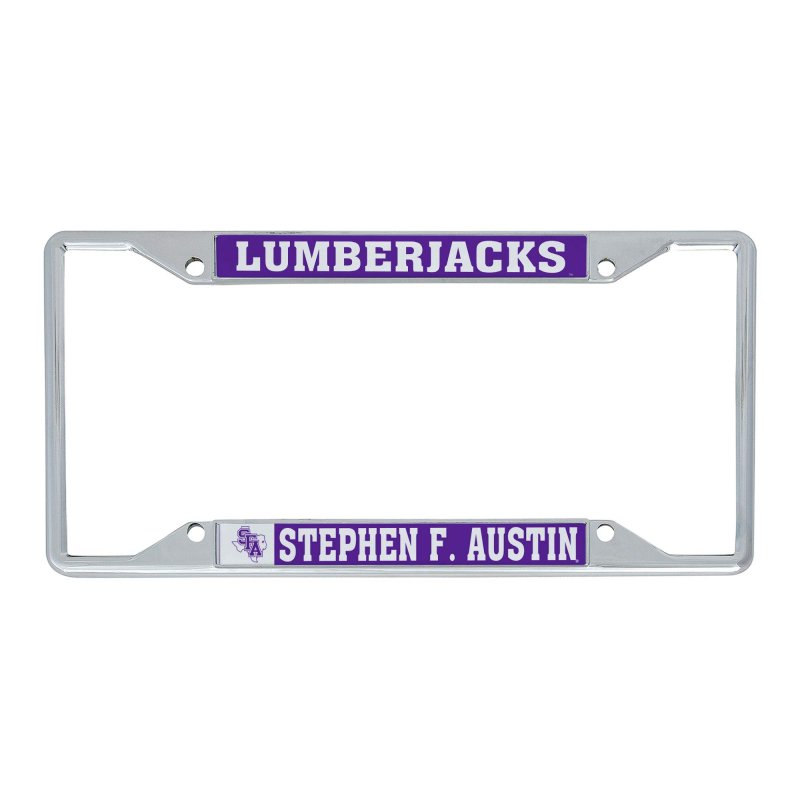 Stephen F Austin State University Sfa Lumberjacks Ladyjacks Metal License Plate Frame For Front Or Back Of Car Officially