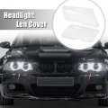 X Autohaux 1 Pair Car Front Headlight Headlamp Lense Clear Lens Cover Cap Pc Shell For Bmw E46 1998-2002 2 Door 63126904297