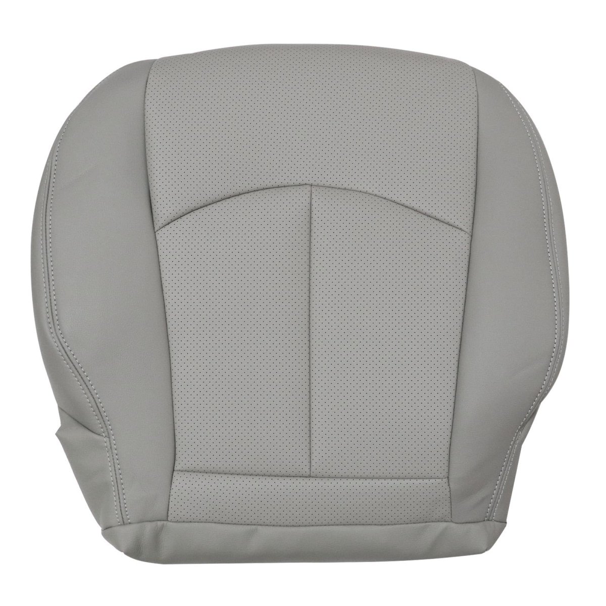 Secos Gray Perforated Driver Side Bottom Top Microfiber Leather Replacement Seat Covers For Mercedes Benz E63 E280 E300 E320