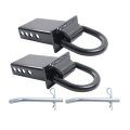 2pcs Stake Pocket D Ring 1 2 Hook Load Limit 5400lbs Replacement For Utility Trailers And Flatbed Trucks 