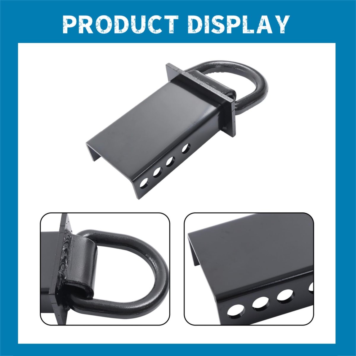 Stake Pocket D Ring 1 2 In Hook 5400lbs Load Limit For Utility Trailers And Flatbed Trucks Pack