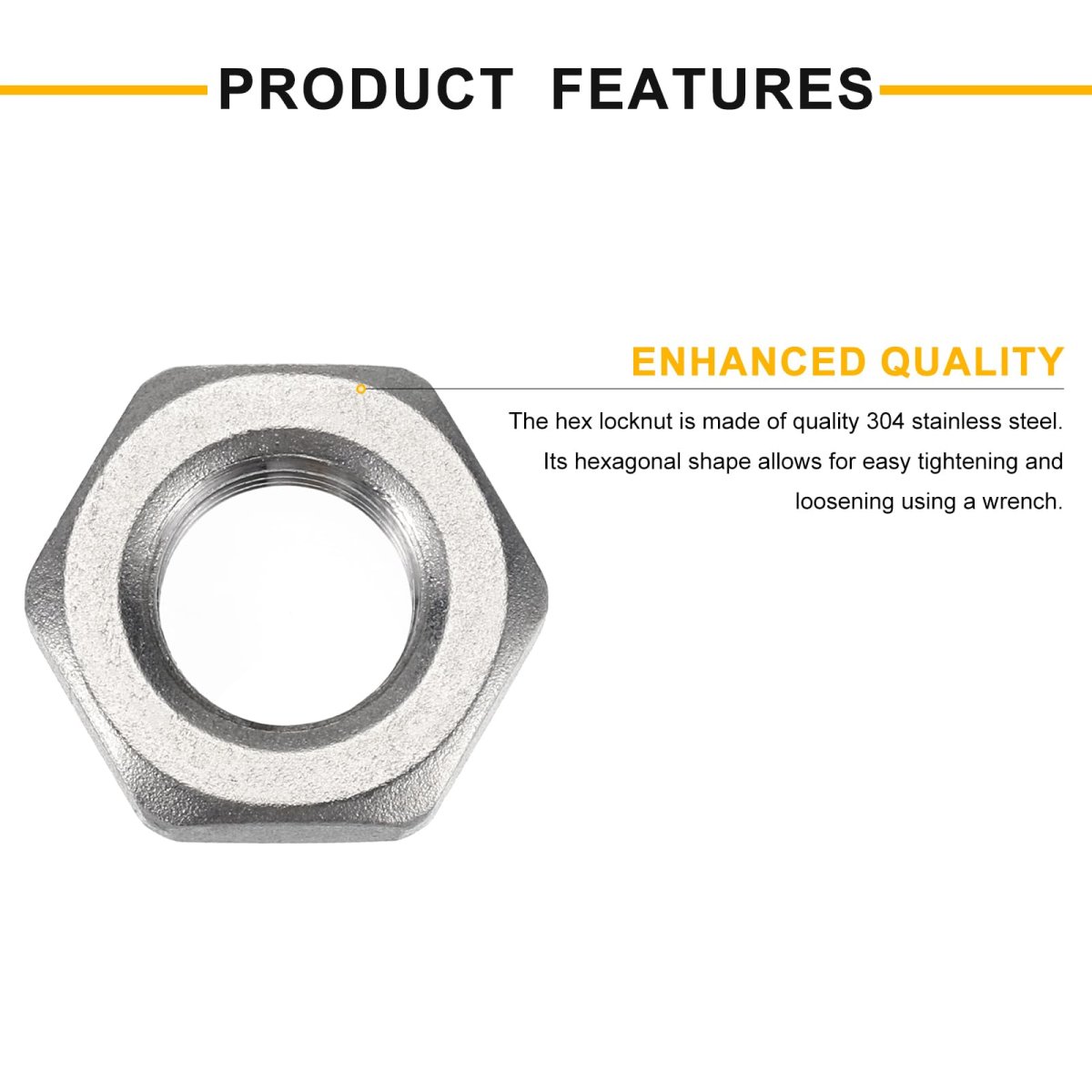4pcs Cast Pipe Fitting Hex Locknut 304 Stainless Steel Lock Nut Pt 1 4 Female Thread For Plumbing Fixed Water Broom And