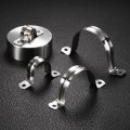 15 Pcs 10mm 3 8 Cable Clamp 304 Stainless Steel Coated Cushioned Insulated 2 Hole U-tube Strap For Lines Pipe Hose Wire Cord 