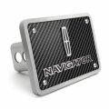 Ipick Image Made For Lincoln Navigator 3d Logo Carbon Fiber Texture Billet Aluminum Tow Hitch Cover