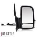 Ch1321381 Factory Style Passenger Right Side Mirror Manual Folding Adjust Turn Signal Blind Spot Detection Compatible With
