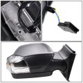 Ch1321381 Factory Style Passenger Right Side Mirror Manual Folding Adjust Turn Signal Blind Spot Detection Compatible With