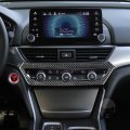 Nvcnx Real Premium Carbon Fiber Car Dash Infotainment System Ac Panel Cover Trim Interior Accessories Compatible With Honda