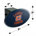 Carroll University Pioneers Logo Oval Tow Hitch Cover Trailer Plug Insert 2