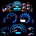Wljh Bright Ice Blue Instrument Cluster Panel Gauge Speedometer Tachometer Oil Pressure Fuel Temp Clock Indicator Bulb Full Led