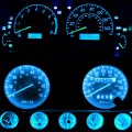 Wljh Bright Ice Blue Instrument Cluster Panel Gauge Speedometer Tachometer Oil Pressure Fuel Temp Clock Indicator Bulb Full Led