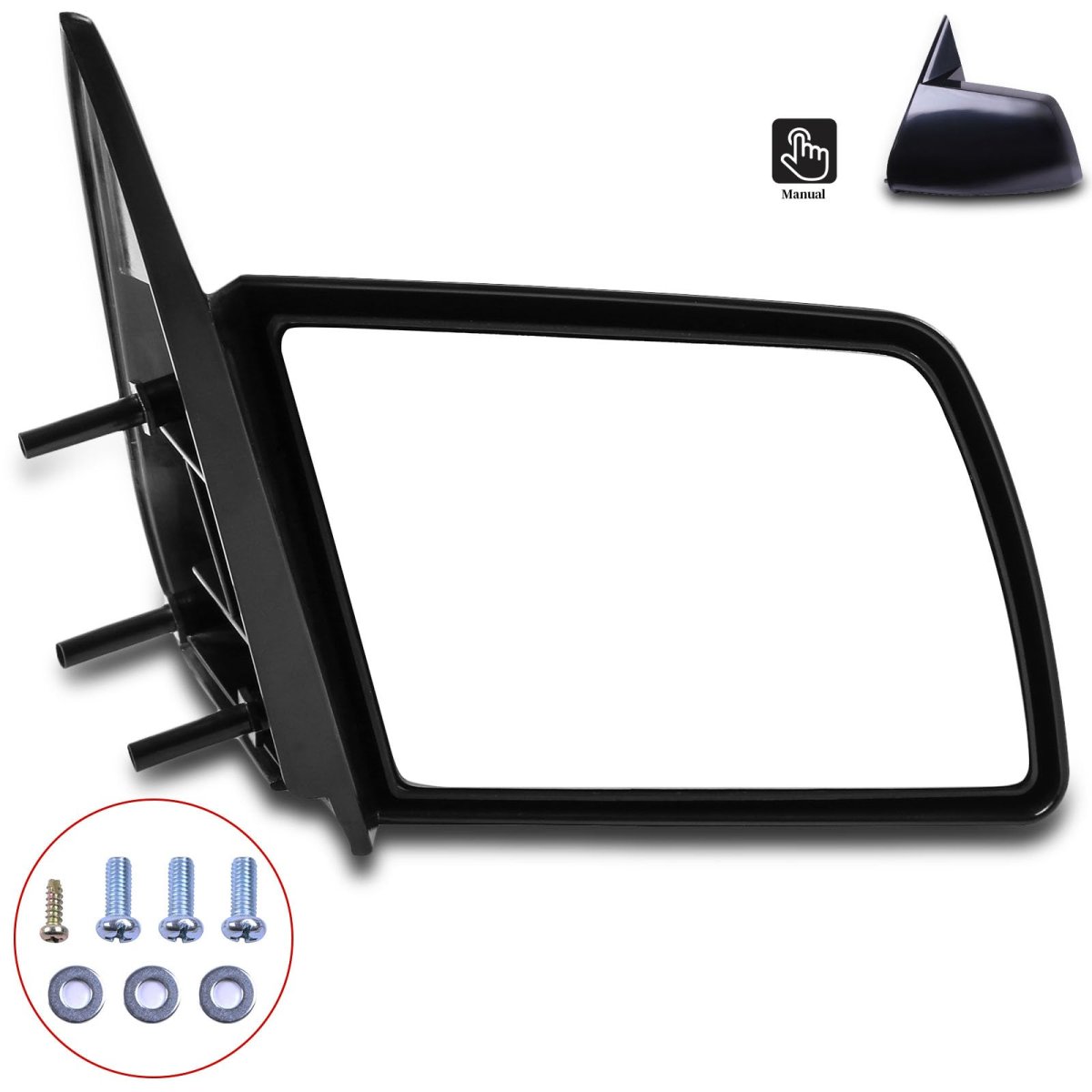 Passenger Side Mirror For 1988 1999 Chevy K Pickup 1992 1994 Blazer Full Size Truck Suburban And Tahoe Gmc C Yukon Jimmy Black
