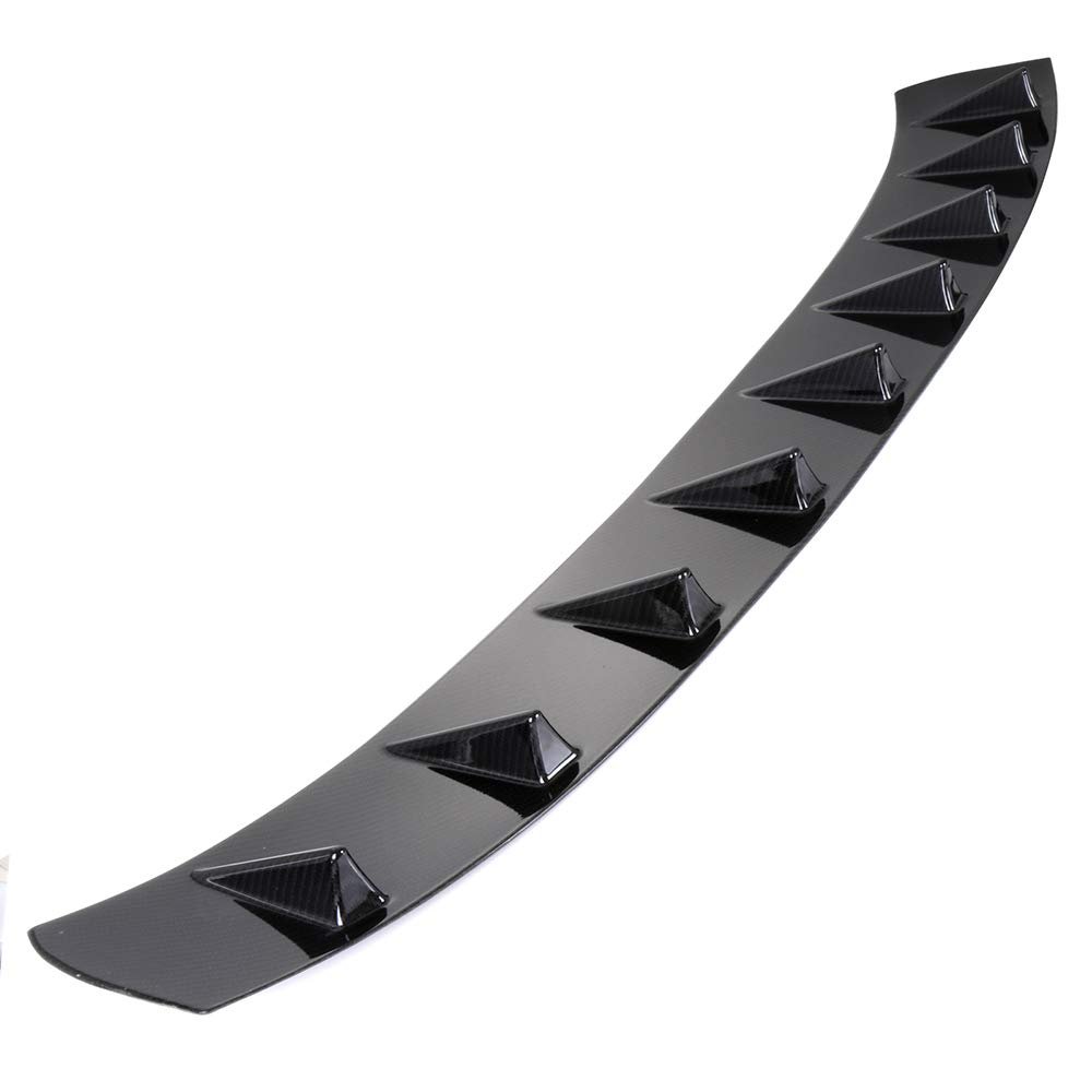 Rear Roof Shark Fin Spoiler Wing For Honda Civic Sedan 2016 2020 Glossy Carbon Look Abs Plastic Aerodynamic Racing Adjustable