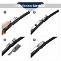 X Autohaux 3 Pcs Front Rear Windscreen Wiper Blades Set For Seat Ibiza Coupe 3-door 6j 2012-2017 Ibaza Hatchback 5 Door