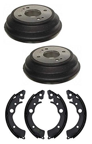 Brake Drums Shoes 7 Inch Replacement Part For Honda Civic 84-91 3pc Kit