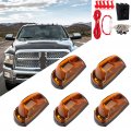 Ocpty 5 X Top Marker Clear Lights Amber Led With A Set Of Switch Assembly Compare 2017-2019 For Ford F250 F350 Super Duty
